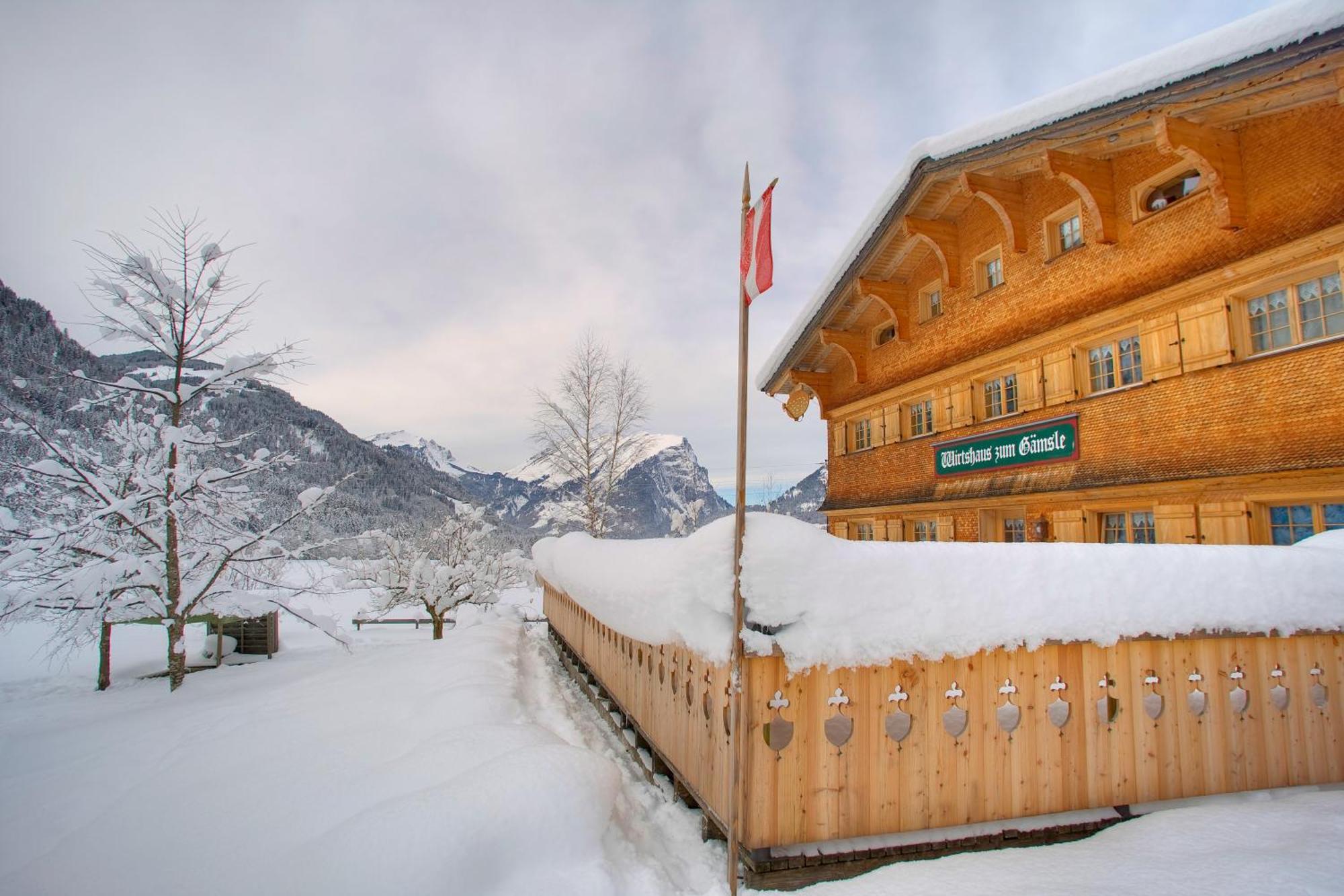 Gaemsle Hotel, Wirtshaus & Mehr Schoppernau Bagian luar foto